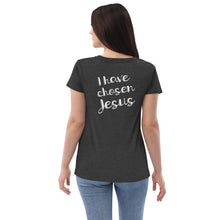 Load image into Gallery viewer, I Have Chosen Jesus Women’s recycled v-neck t-shirt-PureDesignTees
