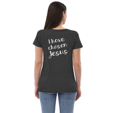 Load image into Gallery viewer, I Have Chosen Jesus Women’s recycled v-neck t-shirt-PureDesignTees