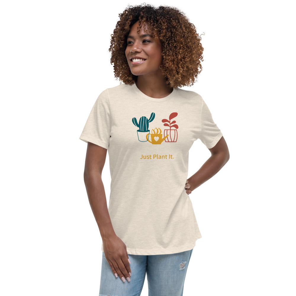 Just Plant It Women's Relaxed T-Shirt-PureDesignTees