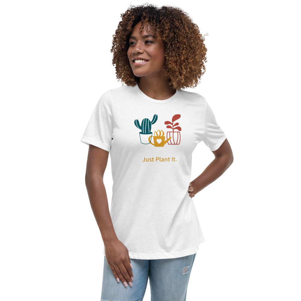 Just Plant It Women's Relaxed T-Shirt-PureDesignTees