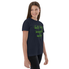 Load image into Gallery viewer, Hate Less Snuggle More Youth jersey t-shirt-PureDesignTees